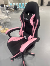 Cargar imagen en el visor de la galería, Gaming Chair, Racing Style RGB LED Lights Gaming Chairs for Adults and Kids, Lumbar Massager Gamer Chair, High Back Reclining Computer Chair with Footrest and Headrest (Black/Pink)