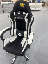 Cargar imagen en el visor de la galería, Gaming Chair, Video Game Chair with LED lights ,Footrest and Massage Lumbar Support, Swivel Seat Height Adjustable Computer Chair with Headrest, Racing E-Sport Gamer Chair (Black&White)