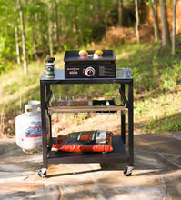 Cargar imagen en el visor de la galería, NUUK Double-Shelf Rolling Outdoor Pizza Oven Table, 24" x 30" Stainless Steel Commercial Multifunctional Food Prep Worktable with Drawer on Wheels