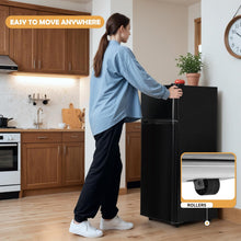 Cargar imagen en el visor de la galería, New 4.5 Cu.Ft Mini Fridge with Freezer, Small Refrigerator with 2 Doors for Kitchen, Dorm, Office and Bedroom, Mini Fridge with Adjustable Shelves (Black)