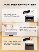Cargar imagen en el visor de la galería, Electric Space Heater with Humidifier,23" 1500W Portable Oscillating Ceramic Heater with Remote,Thermostat,12H Timer,3 Modes,Tower Heaters for Indoor Use,Large Room,Bedroom,Home,Office