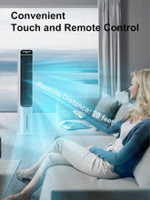 Cargar imagen en el visor de la galería, Uthfy 40" Cooling Fans That Blow Cold Air, Portable Evaporative Air Cooler with Remote, 12H Timer, 120°Oscillation, 4 Mode, Easy Cleaning, Swamp Cooler Windowless Air Conditioner for Bedroom