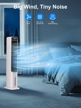 Cargar imagen en el visor de la galería, Uthfy 40" Cooling Fans That Blow Cold Air, Portable Evaporative Air Cooler with Remote, 12H Timer, 120°Oscillation, 4 Mode, Easy Cleaning, Swamp Cooler Windowless Air Conditioner for Bedroom