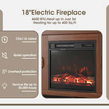 Cargar imagen en el visor de la galería, Fireplace TV Stand with Double Barn Doors Storage Cabinets for TVs to 65+ Inch, Farmhouse TV Entertainment Centerwith Cabinet and Shelves for Living Room (Walnut, with Fireplace)