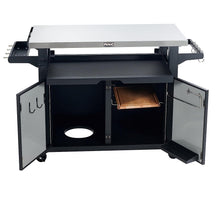Load image into Gallery viewer, NUUK Pro 42-Inch Rolling Outdoor Kitchen Island and BBQ Serving Cart, with Heavy Duty Wooden Cutting Board and Propane Tank Holder