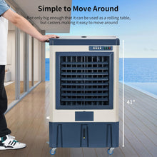Cargar imagen en el visor de la galería, Uthfy 39" Swamp Cooler, 4800 CFM Evaporative Air Cooler with 10.6 Gallon Water Tank, Portable Outdoor Air Conditioner with 3 Ice Pack, 110° Oscillation, 3 Speed for Garage, Yard, Commercial Use