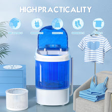 Cargar imagen en el visor de la galería, Portable Washing Machine, 6.6 Lbs Mini Washer Machine, Single Tub Laundry Small Washer for Apartments, Dorms,Traveling, RV, Blue