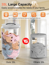 Cargar imagen en el visor de la galería, Uthfy 35L Towel Warmer Bucket for Bathroom, with Aroma Tray, Auto Shut Off Heating Timer 15/30/45/60 Min, Luxury Hot Blanket Heater for Bathrobe, Spa, Pajamas, 35 L, White