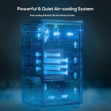 Cargar imagen en el visor de la galería, Beverage Refrigerator Cooler-120 Cans Freestanding Mini Fridge Cooler with Glass Door, Adjustable Shelves & Digital Temperature Display for Soda, Wine or Beer (Black, 3.2 Cu.Ft)