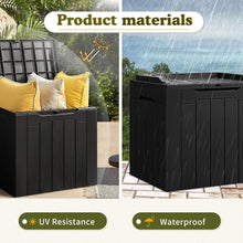 Load image into Gallery viewer, NEW 31 Gallon Waterproof Outdoor Storage Box Resin Deck Box Lockable and UV Resistant for Patio Furniture,Garden Tools,Outdoor toys(Black)
