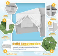 Cargar imagen en el visor de la galería, Party Tent 10'x30' Outdoor Wedding Canopy Tents for Parties with Removable Sidewalls Heavy Duty Event Booths Waterproof Gazebo Shelter