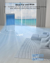 Cargar imagen en el visor de la galería, Uthfy 47" Evaporative Air Cooler, 6000 CFM Swamp Cooler with 13.5 Gallon Water Reservoir, 120°Oscillation Portable Air Cooler with Remote Control, 12H Timer, 3 Wind Speeds for Outdoor Indoor Use