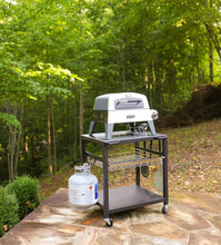 Cargar imagen en el visor de la galería, NUUK Double-Shelf Rolling Outdoor Pizza Oven Table, 24" x 30" Stainless Steel Commercial Multifunctional Food Prep Worktable with Drawer on Wheels