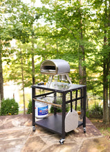 Cargar imagen en el visor de la galería, NUUK Double-Shelf Rolling Outdoor Pizza Oven Table, 24" x 30" Stainless Steel Commercial Multifunctional Food Prep Worktable with Drawer on Wheels