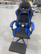 Cargar imagen en el visor de la galería, Gaming Chair, Video Game Chair with LED lights ,Footrest and Massage Lumbar Support, Swivel Seat Height Adjustable Computer Chair with Headrest, Racing E-Sport Gamer Chair (Black&Blue)