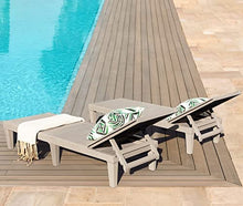 Cargar imagen en el visor de la galería, NEW Outdoor Chaise Lounge Chairs Waterproof PE Quick Assembly Lounge Chair with Adjustable Back Set of 2 for Patio, Poolside, Beach, Yard