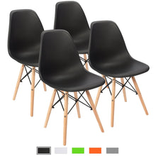 Load image into Gallery viewer, Modern Style Dining Chair Mid Century Modern DSW Chair, Shell Lounge Plastic Chair for Kitchen, Dining, Bedroom, Living Room Side Chairs Set of 4
