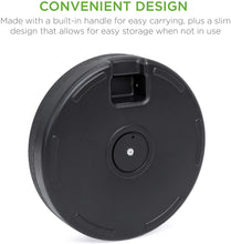 Load image into Gallery viewer, Fillable Plastic Patio Umbrella Base Stand Pole Holder for Outdoor, Lawn, Garden - Black