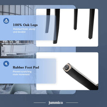 Cargar imagen en el visor de la galería, Dining Chair PU Leather Living Room Chairs Modern Kitchen Armless Side Chair with Solid Wood Legs Set of 4(Black)