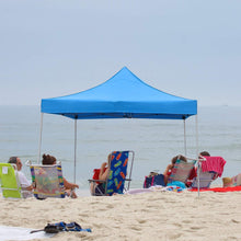 Cargar imagen en el visor de la galería, Outdoor Canopy Tent Ez Pop Up Canopy 10x10 Instant Tent for Parties Removable Canopy with Roller Bag, Bonus 4 Weight Bags(Blue)