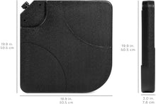Cargar imagen en el visor de la galería, Heavy-Duty Cantilever Offset Patio Umbrella Stand Square Base Plate Set w/Easy-Fill Spouts for Water or Sand - Black