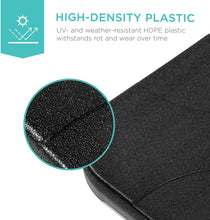 Cargar imagen en el visor de la galería, Heavy-Duty Cantilever Offset Patio Umbrella Stand Square Base Plate Set w/Easy-Fill Spouts for Water or Sand - Black