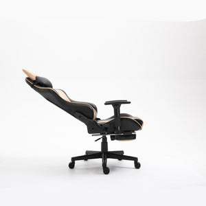 Gaming Chair Computer Office Chair Ergonomic Desk Chair with Footrest Bluetooth Speakers and Massage