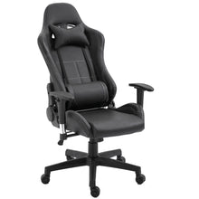 Load image into Gallery viewer, Gaming Chair Office Chair High Back Computer Chair PU Leather Desk Chair PC Racing Executive Ergonomic Adjustable Swivel Task Chair with Headrest and Lumbar Support (Black)
