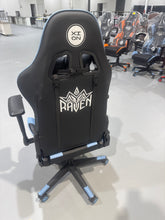 Cargar imagen en el visor de la galería, Gaming Chair With Vibration Massage ,Footrest and Lumbar Support, Adjustable Arms, Height Adjustable，High Back Reclining Computer Chair 360-Swivel(Black&amp;Blue)
