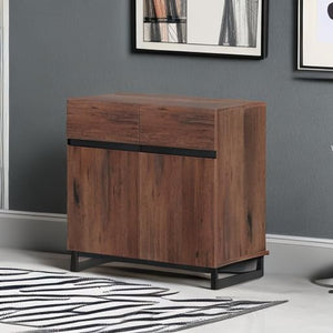 WAMPAT Sideboard Buffet Cabinets, Modern Sideboard with Adjustable Shelf and Metal Base, Coffee Bar Cabinet Storage Cabinet for Living Room, Kitchen, Brown