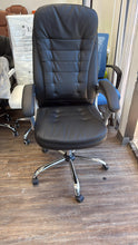 Cargar imagen en el visor de la galería, New High Back Ergonomic Executive Office Chair,PU Leather Computer Chair,Padded Headrest and Armrest, Black
