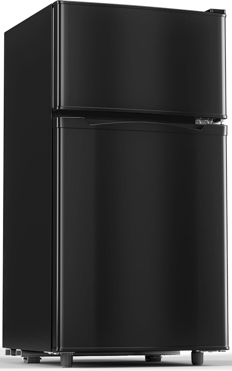 New 3.55 Cu.Ft Mini Fridge with Freezer, Small Refrigerator with 2 Doors for Kitchen, Dorm, Office and Bedroom, Mini Refrigerator with Adjustable Shelves (Black)