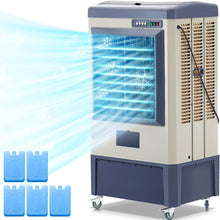 Load image into Gallery viewer, Uthfy 48” Evaporative Air Cooler, 6500 CFM Swamp Cooler Air Conditioner with 19 Gal Water Tank, 5 Ice Packs, 120° Oscillation, Portable AC with 3 Speeds for 16000 Sq.ft Outdoor, Patio, Warehouse Use

