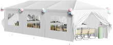 Load image into Gallery viewer, Party Tent 10&#39;x30&#39; Outdoor Wedding Canopy Tents for Parties with Removable Sidewalls Heavy Duty Event Booths Waterproof Gazebo Shelter

