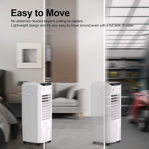 Uthfy 3 IN 1 Swamp Cooler Air Conditioner, 32" Portable AC with 4.2 Gal Water Tank, 4 Ice Packs, Remote, 4 Mode, 3 Speed, 120° Oscillation, 12 H Timer, Evaporative Air Cooler for Indoor Room, Bedroom