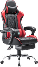 Load image into Gallery viewer, Gaming Chair, Computer Chair with Footrest and Massage Lumbar Support, Ergonomic High Back Video Game Chair with Swivel Seat and Headrest
