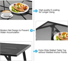 Cargar imagen en el visor de la galería, New 5 Piece Outdoor Table and Chair, Patio Outdoor Dining Set with 1.73&quot; Umbrella Hole, Patio Table and Chair Set of 4 for Garden,Bistro,Deck

