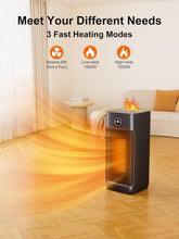 Load image into Gallery viewer, Electric Space Heater with Humidifier,23&quot; 1500W Portable Oscillating Ceramic Heater with Remote,Thermostat,12H Timer,3 Modes,Tower Heaters for Indoor Use,Large Room,Bedroom,Home,Office
