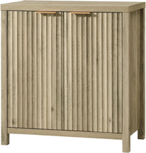 Load image into Gallery viewer, Oxford Storage Cabinet Fluted Sideboard Multifunctional Console Modern Accent for Living Room (Sunwashed Ash Oak)
