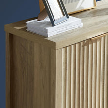 Load image into Gallery viewer, Oxford Storage Cabinet Fluted Sideboard Multifunctional Console Modern Accent for Living Room (Sunwashed Ash Oak)
