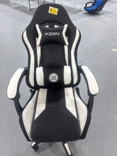 Cargar imagen en el visor de la galería, Gaming Chair, Video Game Chair with LED lights ,Footrest and Massage Lumbar Support, Swivel Seat Height Adjustable Computer Chair with Headrest, Racing E-Sport Gamer Chair (Black&amp;White)
