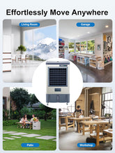 Load image into Gallery viewer, Uthfy 48” Evaporative Air Cooler, 6500 CFM Swamp Cooler Air Conditioner with 19 Gal Water Tank, 5 Ice Packs, 120° Oscillation, Portable AC with 3 Speeds for 16000 Sq.ft Outdoor, Patio, Warehouse Use
