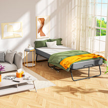Load image into Gallery viewer, Folding Single Bed with Mattress, Roll Away Beds for Adults, 75&quot; x 31&quot; Roll Away Bed for Easy Storage, Single Cot Strong Frame for Guest Room, Small Apartment
