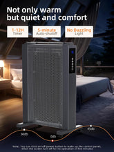 Load image into Gallery viewer, Uthfy 34&quot; Space Heaters for Indoor Use, 1500W Whole Room Electric Heater for Large Room, Quiet Mica Convection Heater with Thermostat, ECO, Remote, Wheel, 12H Timer, Tip-Over &amp; Overheat Protection
