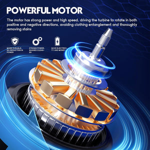 Portable Washing Machine, 6.6 Lbs Mini Washer Machine, Single Tub Laundry Small Washer for Apartments, Dorms,Traveling, RV, Blue