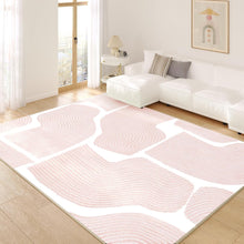 Load image into Gallery viewer, Ultra Soft Area Rug 8x10, Non Slip, Stain Resistant Living Room Rug, Washable Area Rugs for Living Room, Rugs for Bedroom, Modern Abstract Style (Pink, 8x10)
