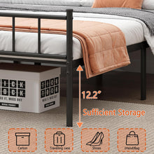 Load image into Gallery viewer, Queen Bed Frame-Classic Metal Platform Bed Frame,Mattress Foundation with Steel Slat Support,Under Foundation Storage,No Box Spring Needed, Easy Assembly, Queen Size
