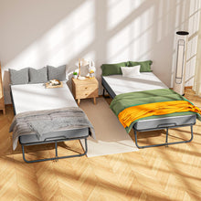 Load image into Gallery viewer, Folding Single Bed with Mattress, Roll Away Beds for Adults, 75&quot; x 31&quot; Roll Away Bed for Easy Storage, Single Cot Strong Frame for Guest Room, Small Apartment
