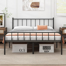 Load image into Gallery viewer, Queen Bed Frame-Classic Metal Platform Bed Frame,Mattress Foundation with Steel Slat Support,Under Foundation Storage,No Box Spring Needed, Easy Assembly, Queen Size
