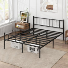Load image into Gallery viewer, Queen Bed Frame-Classic Metal Platform Bed Frame,Mattress Foundation with Steel Slat Support,Under Foundation Storage,No Box Spring Needed, Easy Assembly, Queen Size
